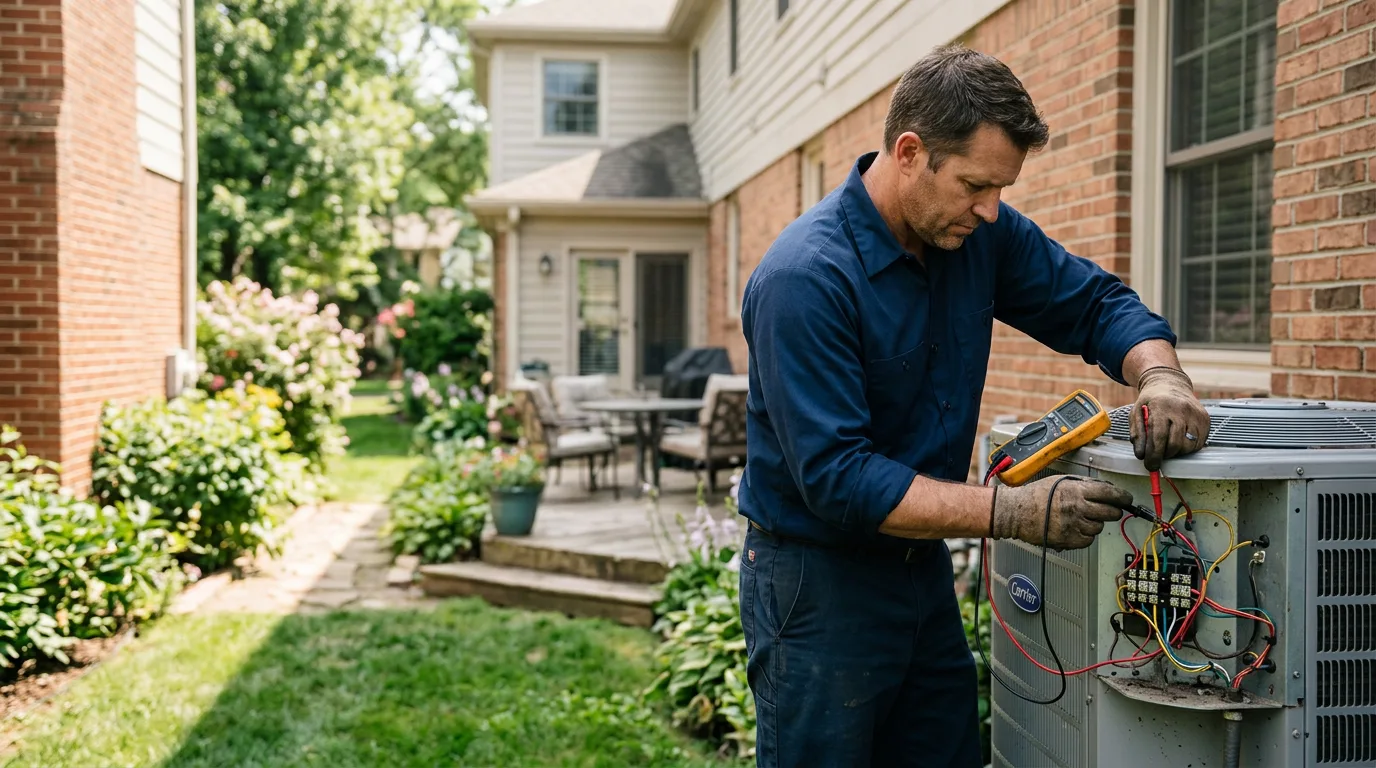 HVAC technician working near Hico, WV